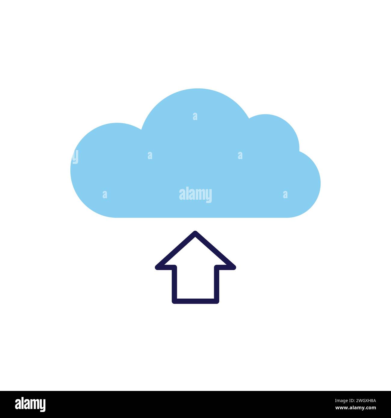 Cloud Storage related vector icon. Isolated on white background. Vector ...