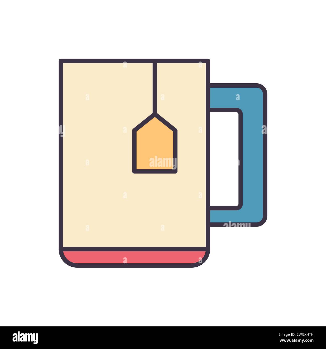 Tea Cup related vector icon. Isolated on white background. Vector ...