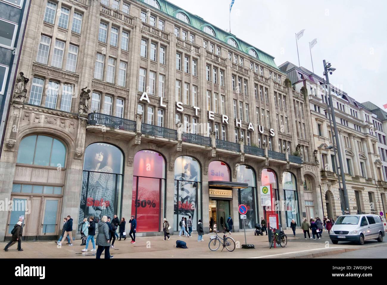 Germany hamburg department store alsterhaus hi-res stock photography ...