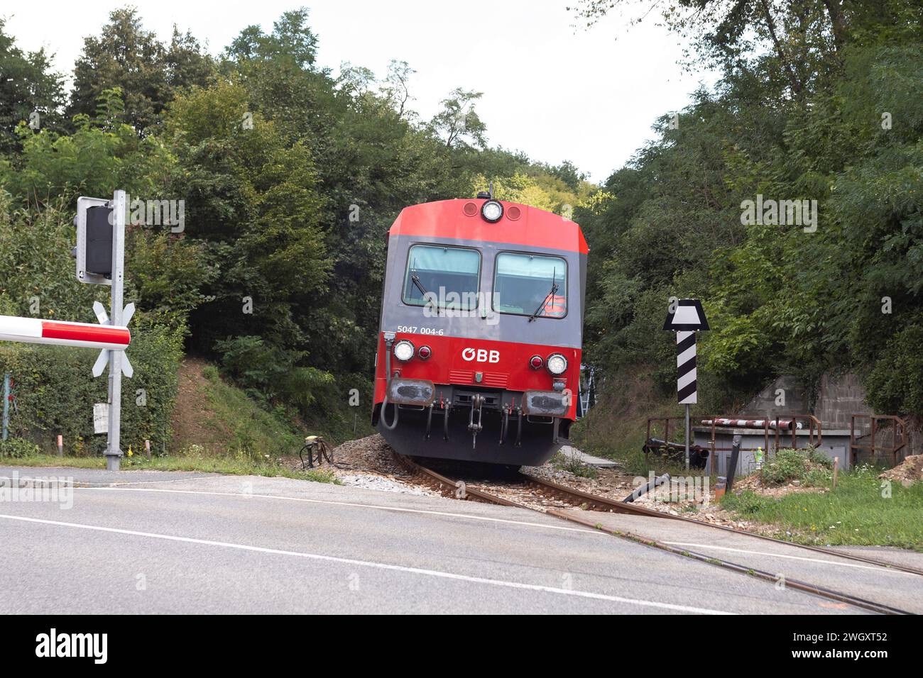 Kamptal Railway In Rosenburg NÖ, Austria Stock Photo