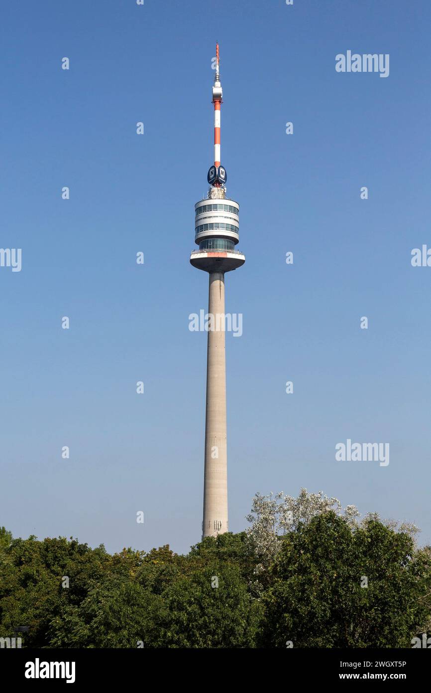 Danube Tower In Donaupark, Vienna, Austria Stock Photo