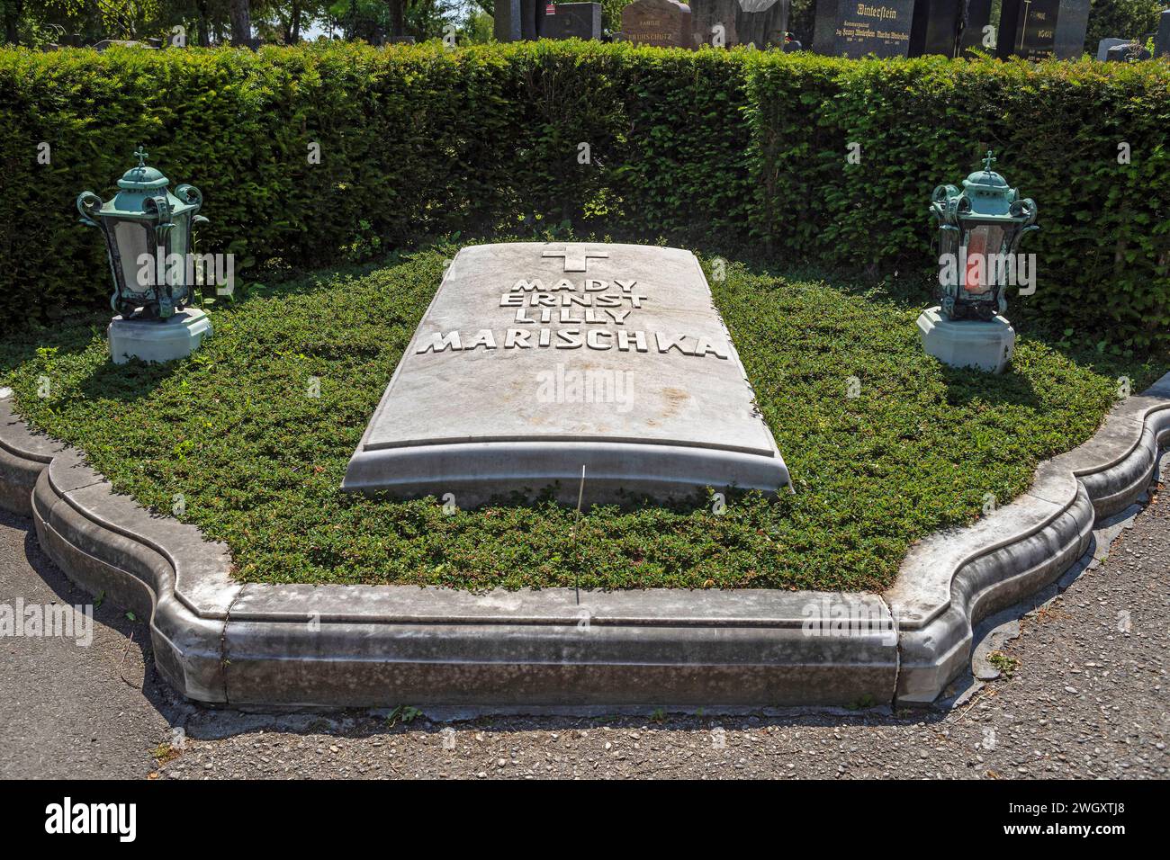 Ernst Marischka, Director And Actor, 1893 - 1963, Grab Am Hietzinger Friedhof In Vienna, Austria Stock Photo