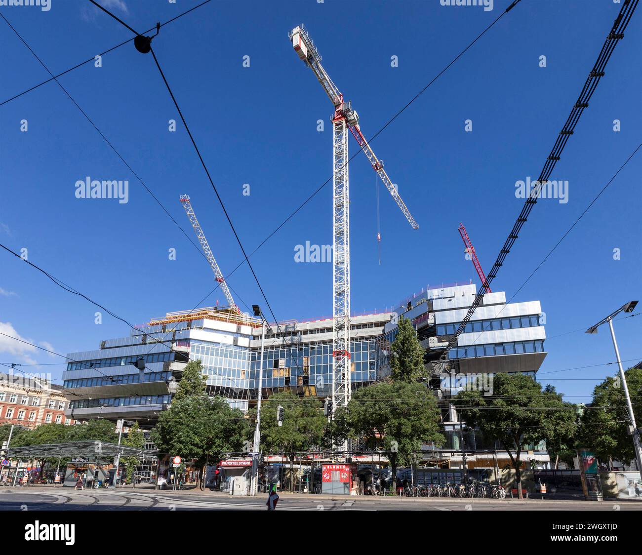 Construction Site, Reconstruction Franz Josefsbahnhof, Vienna, Austria