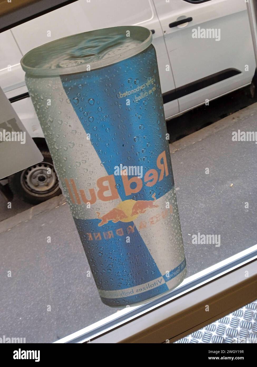 redbull is a very well known soft drink redbull a well known soft drink Stock Photo