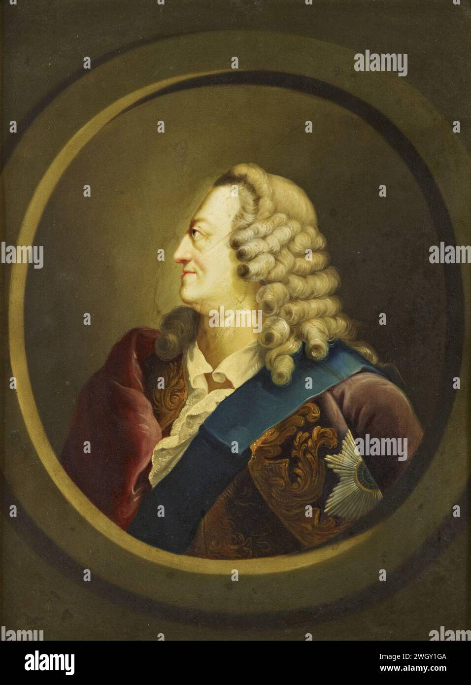 Attributed to Thomas Worlidge (1700-66) - George II (1683-1760) Stock Photo