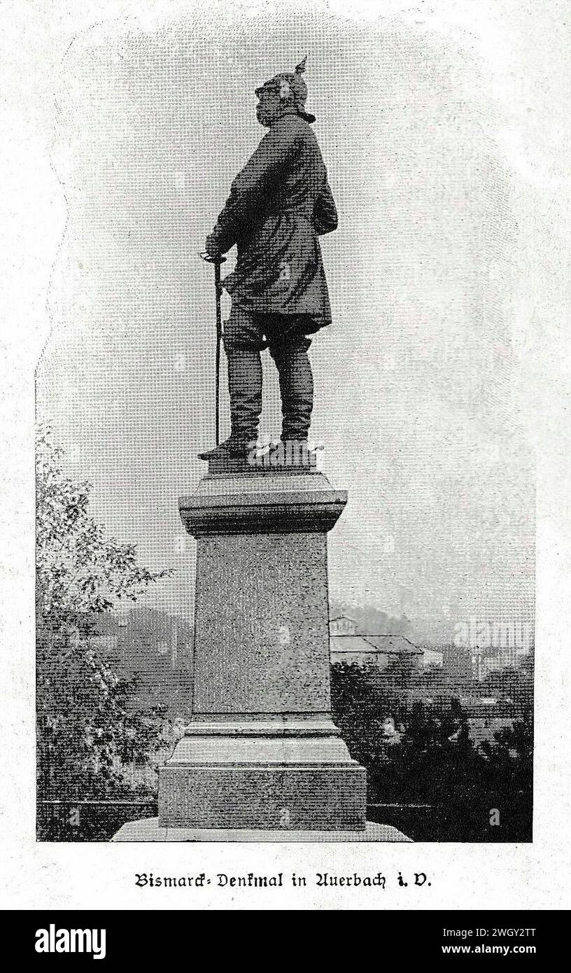 Auerbach Bismarckdenkmal. Stock Photo