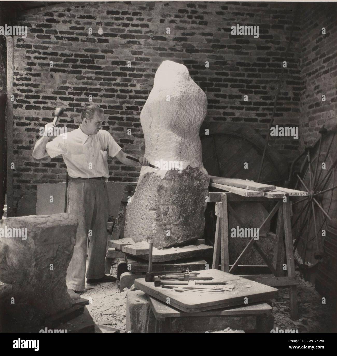 August Zamoyski przy pracy Stock Photo Alamy