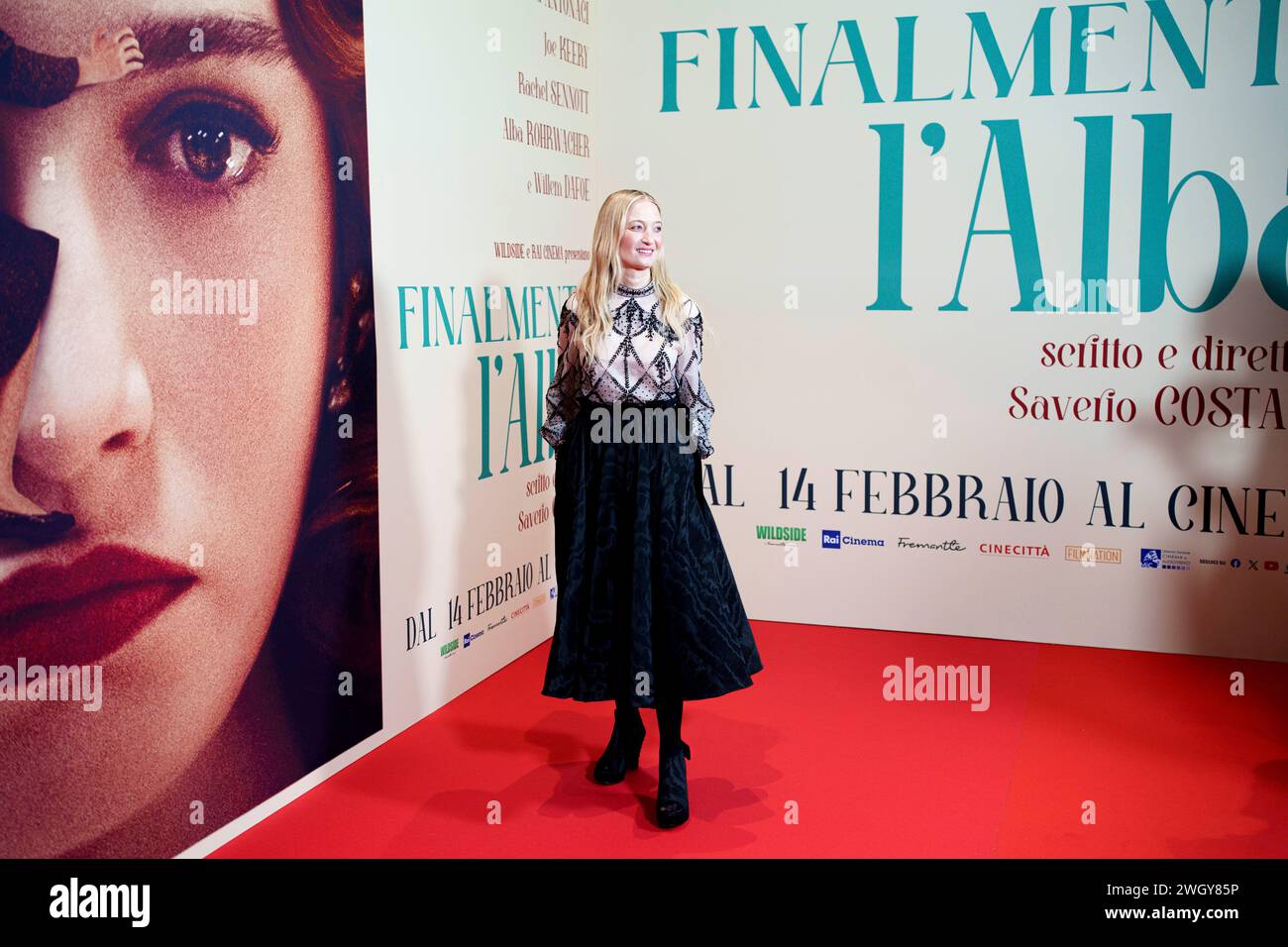 ROME, ITALY, 05 FEBRUARY 2024, The cast members of 