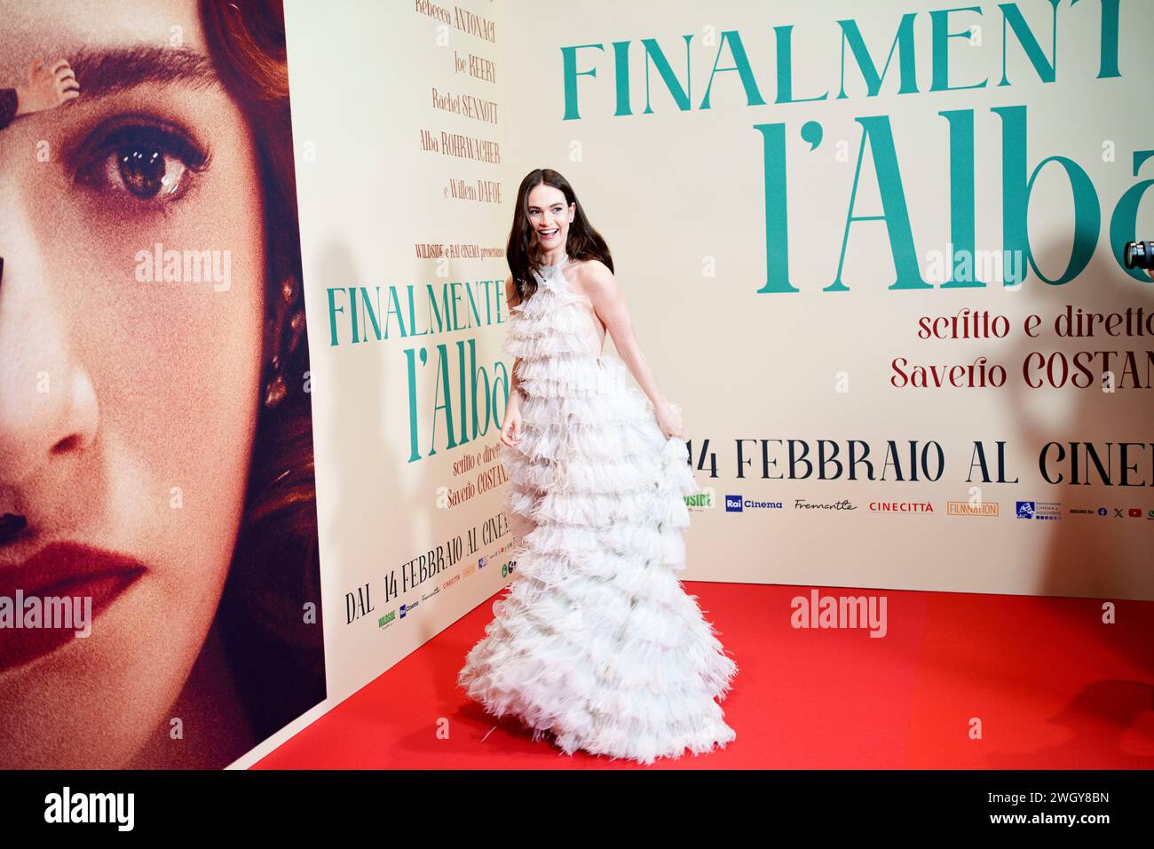 ROME, ITALY, 05 FEBRUARY 2024, The cast members of 