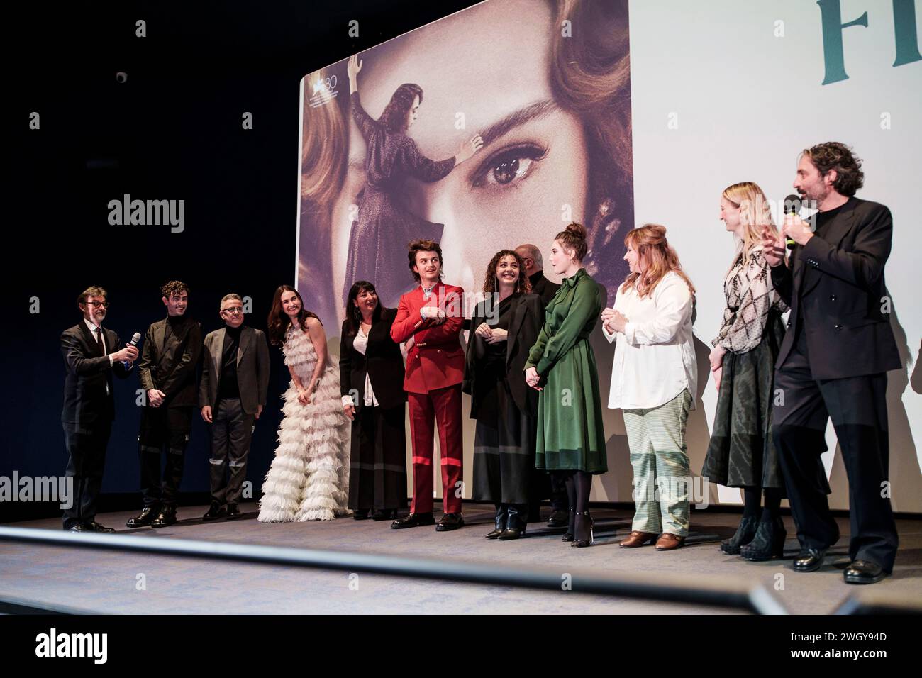 ROME, ITALY, 05 FEBRUARY 2024, The cast members of 