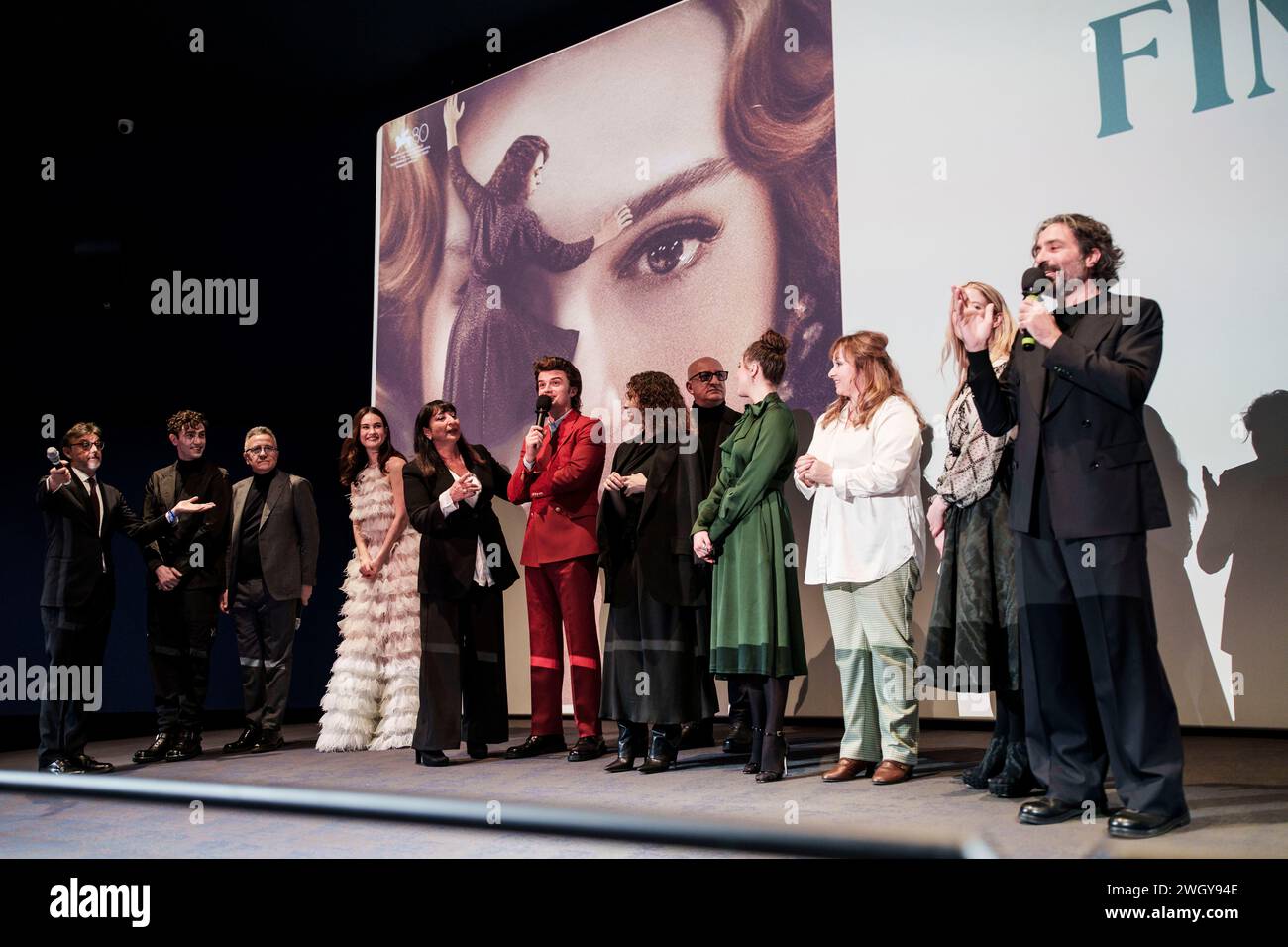 ROME, ITALY, 05 FEBRUARY 2024, The cast members of 