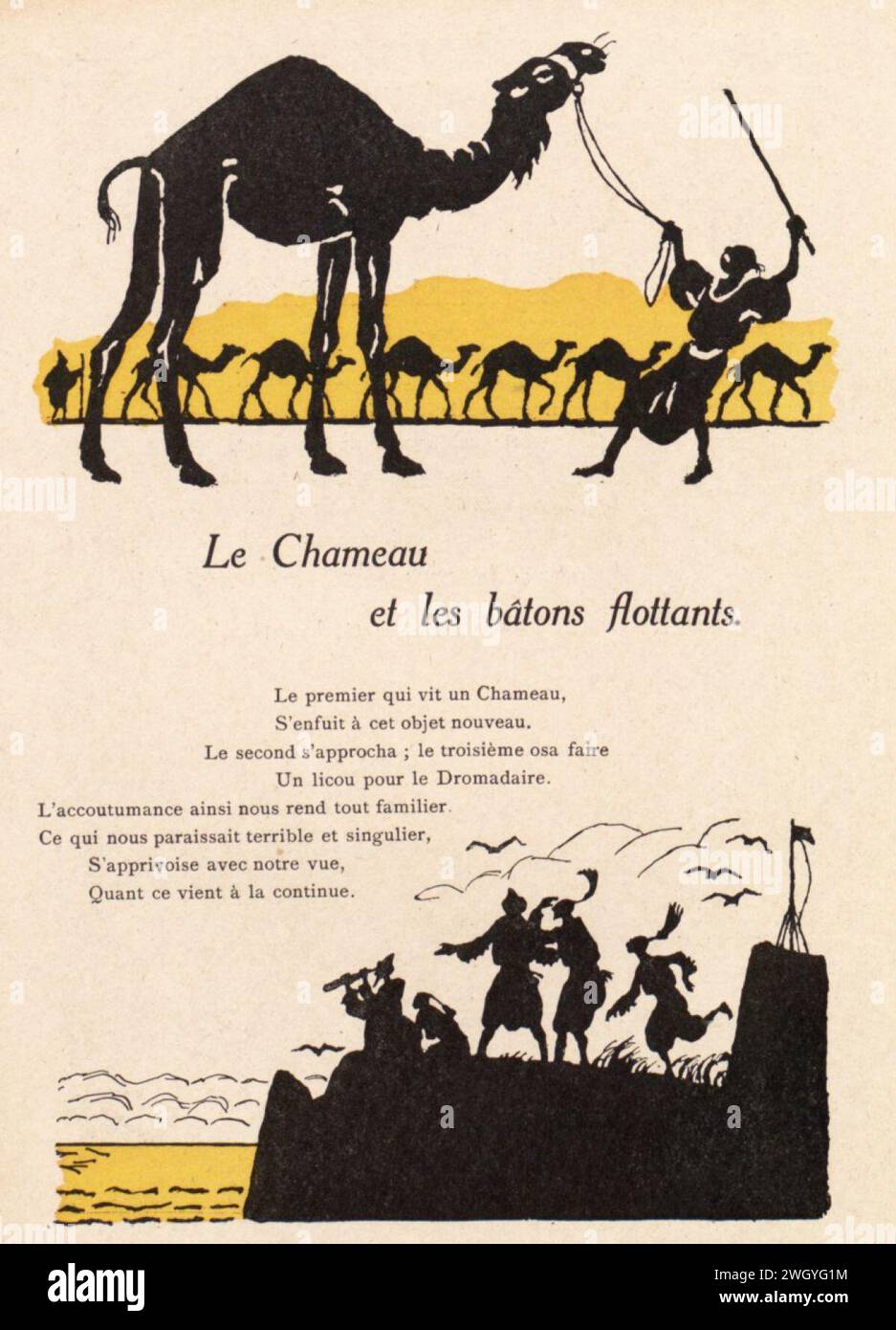 Avelot Fables de La Fontaine Le Chameau et les Bâtons flottants — free download