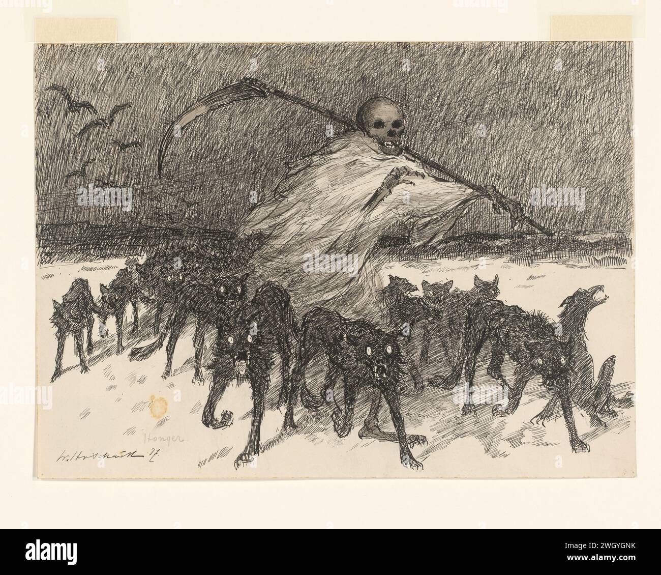 Skeleton Hunger Schaik willem van hi-res stock photography and images - Alamy