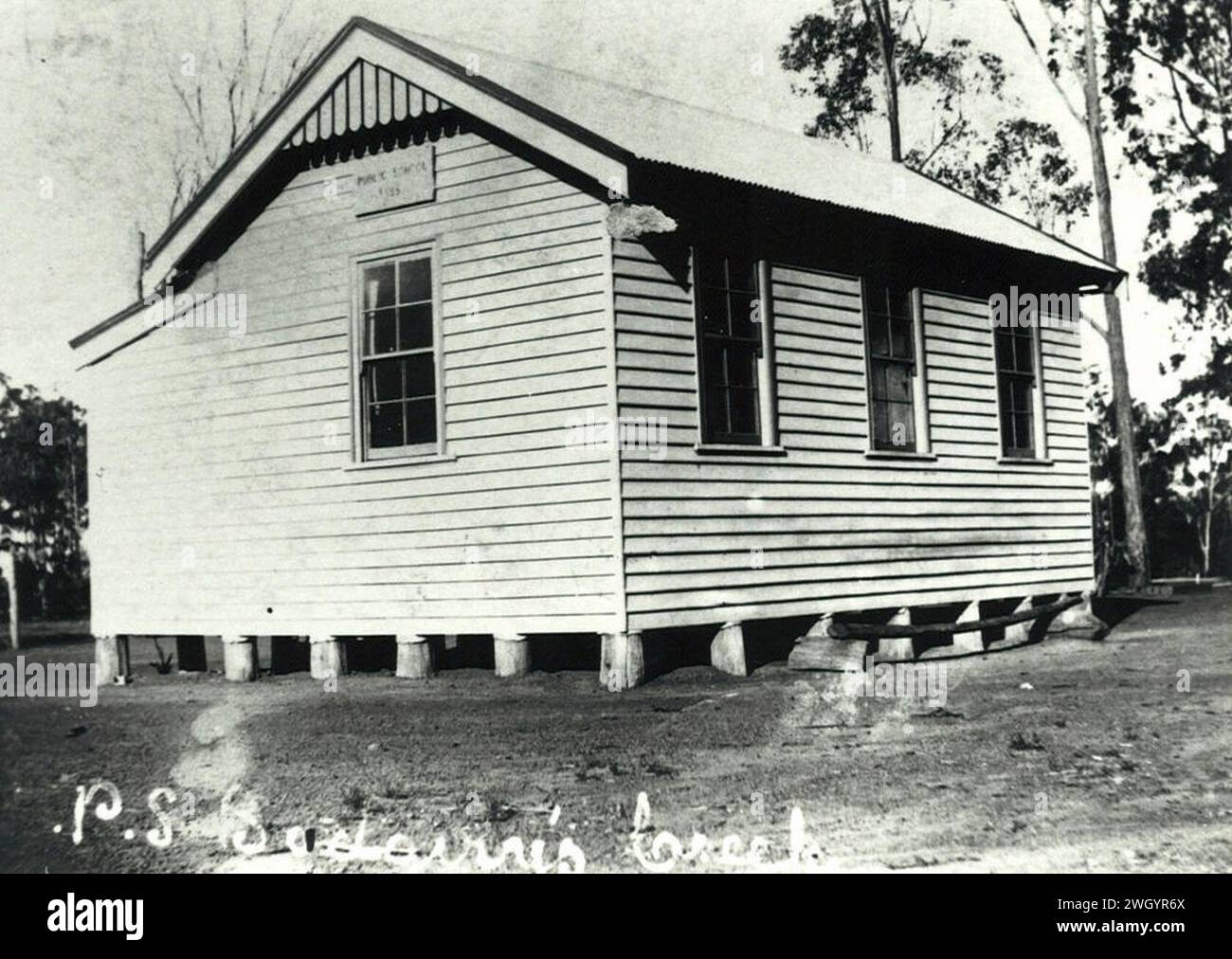 Badgerys Creek school building c. 1903 Stock Photo Alamy