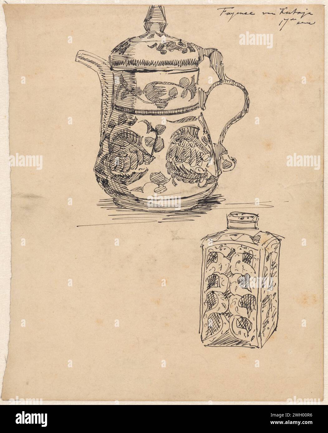 Theo File Tea Seventeenth -century faience from Küthya, Theo Nieuwenhuis, 1876 - 1951 ...