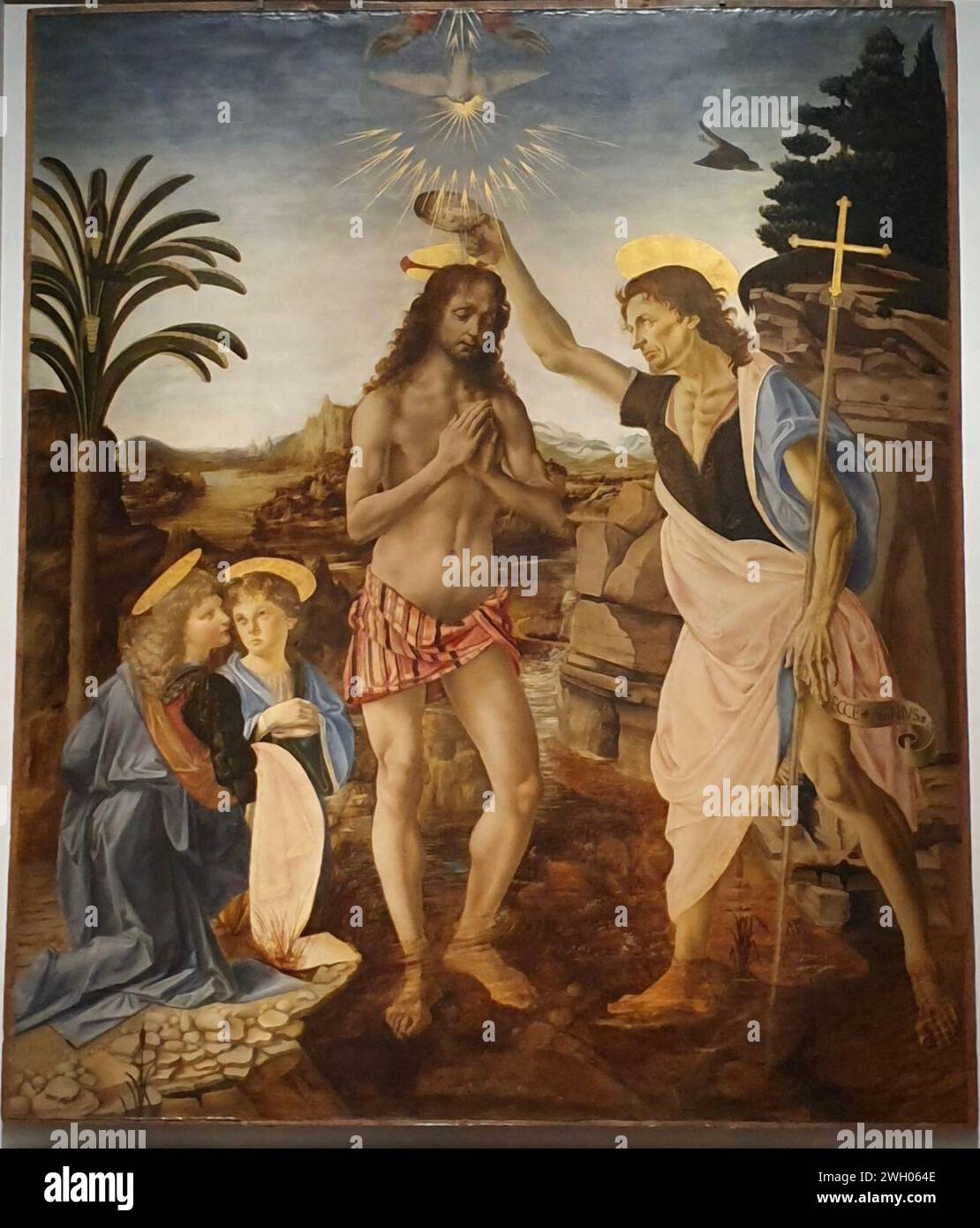 Baptism of christ by verrocchio hires stock photography and images Alamy