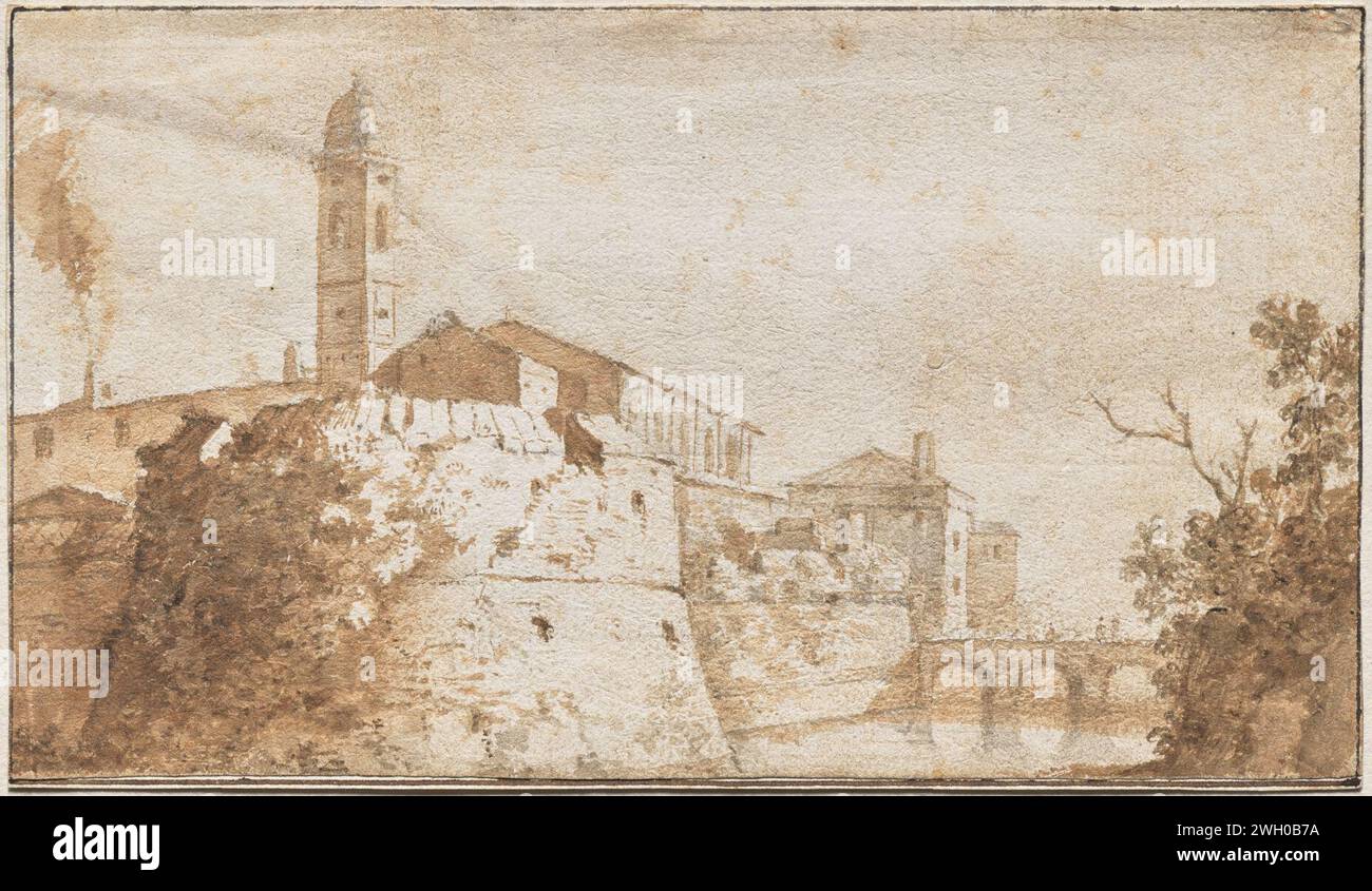 Bartholomeus Breenberg (Dutch, 1599-1657) - A View of Bracciano with ...