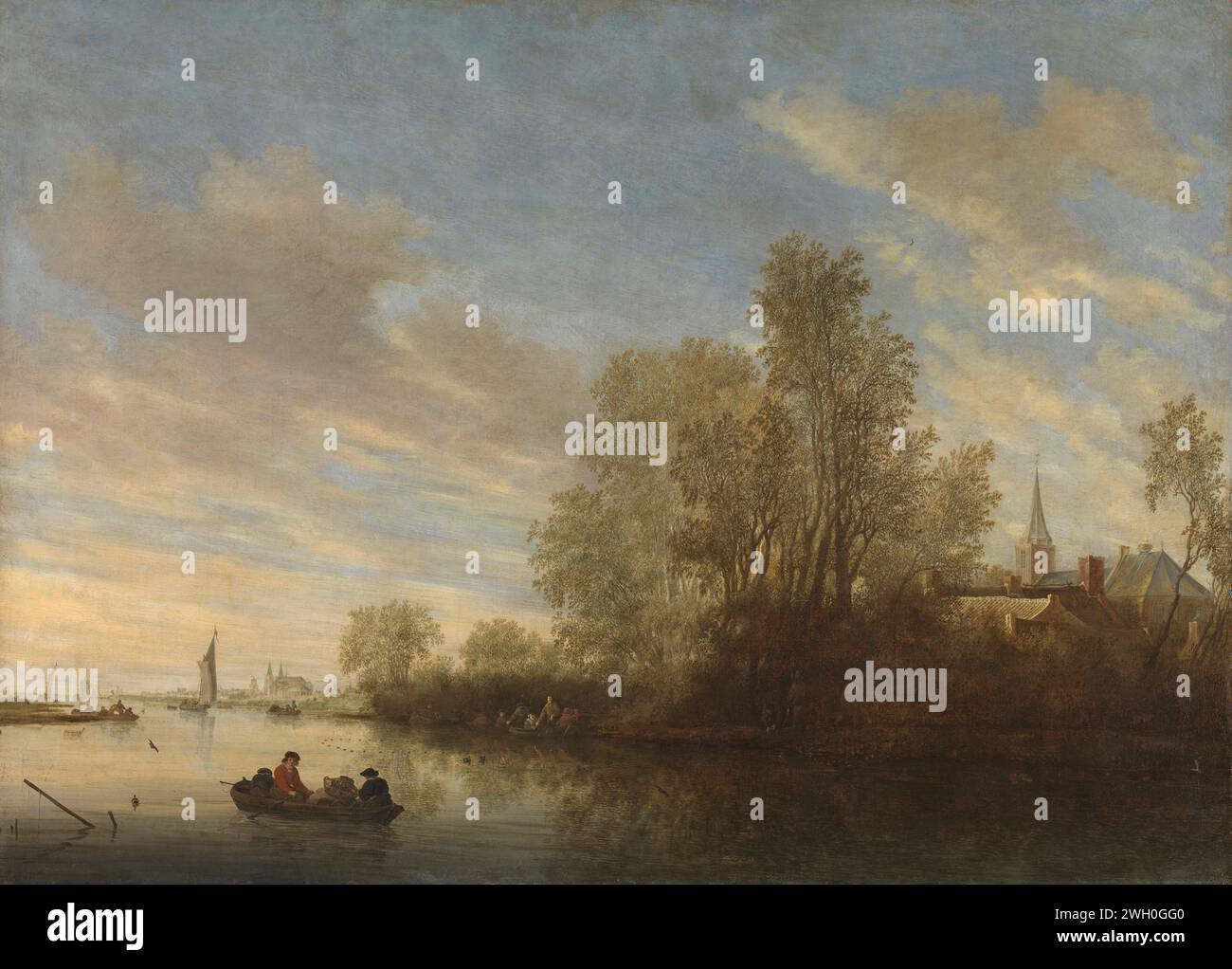 Boats riverbank ijssel river hi-res stock photography and images - Alamy