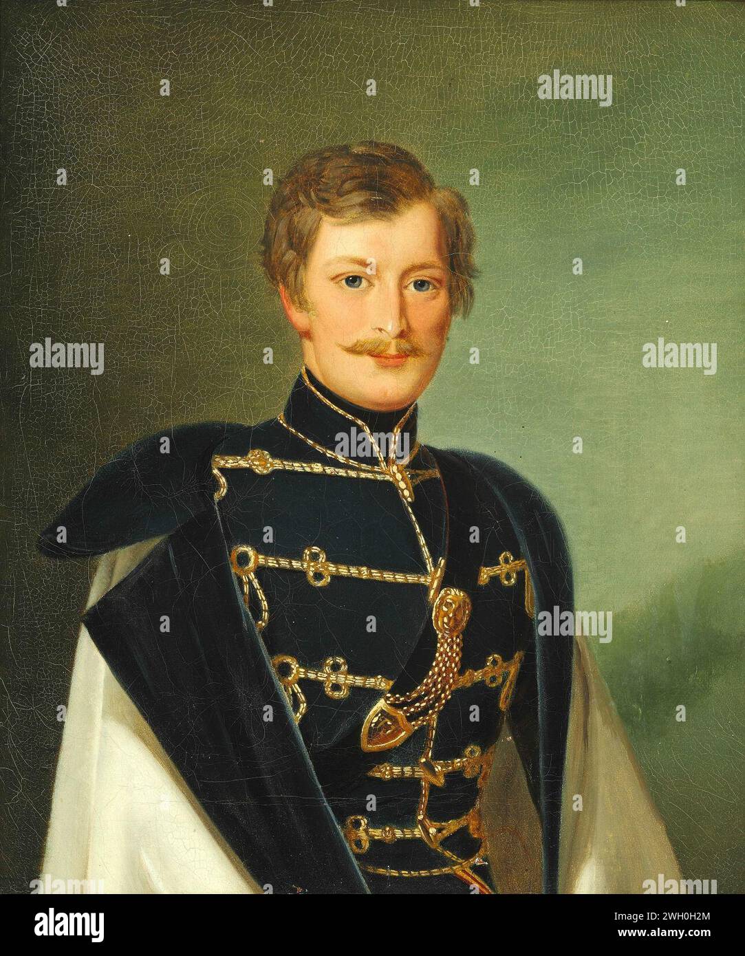 Emil Bærentzen - Portrait of Hartvig Frederik Emil Benzon Stock Photo ...