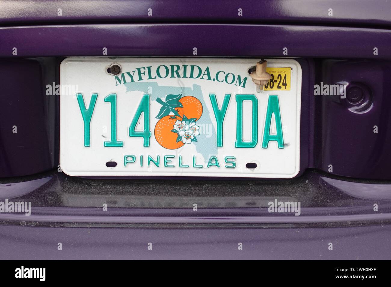 Florida car license plate Stock Photo Alamy