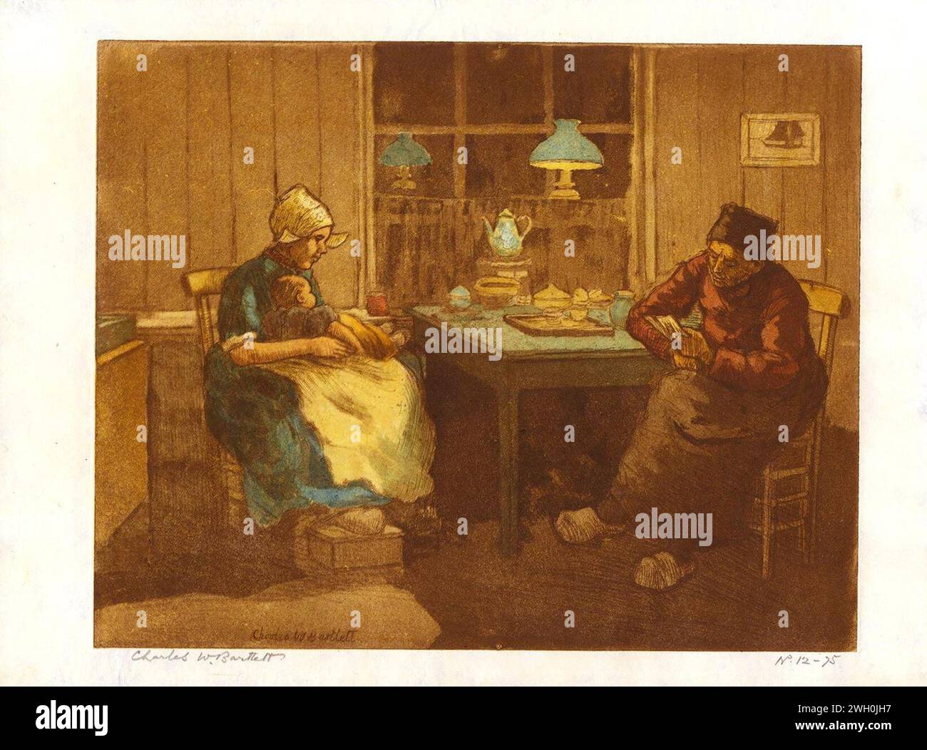 木版画 Khyber 1910 Charles van Bunschooten Dutch a 1910 hi-res stock photography and images - Alamy