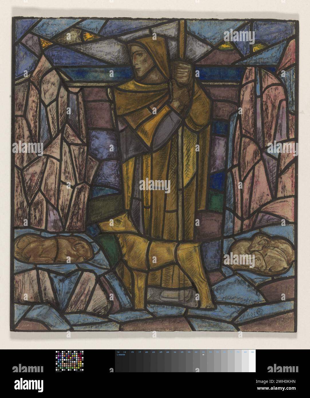 Design for window in the Dutch Pavilion at the Arts Décoratifs ...