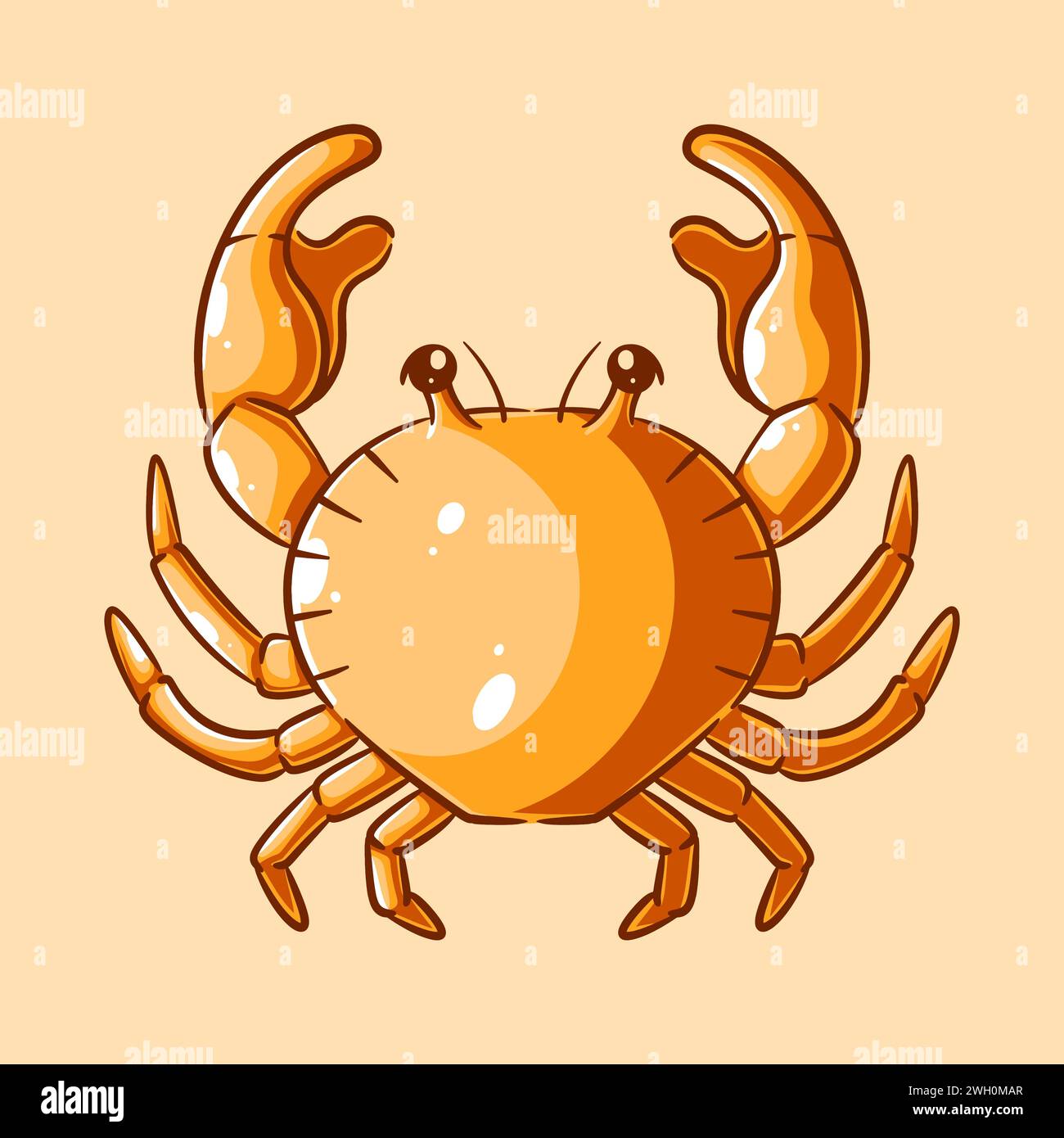 Hand drawn a crab design Stock Vector Image & Art - Alamy