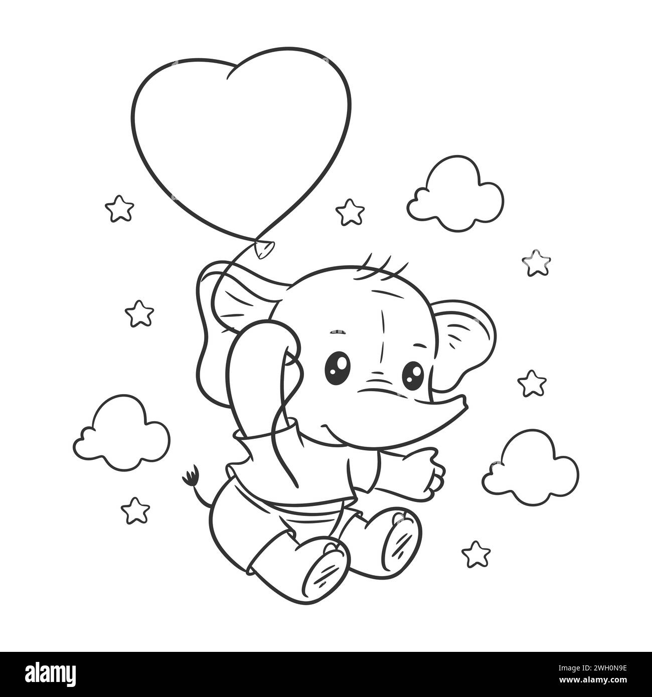 Webkinz elephant coloring pages