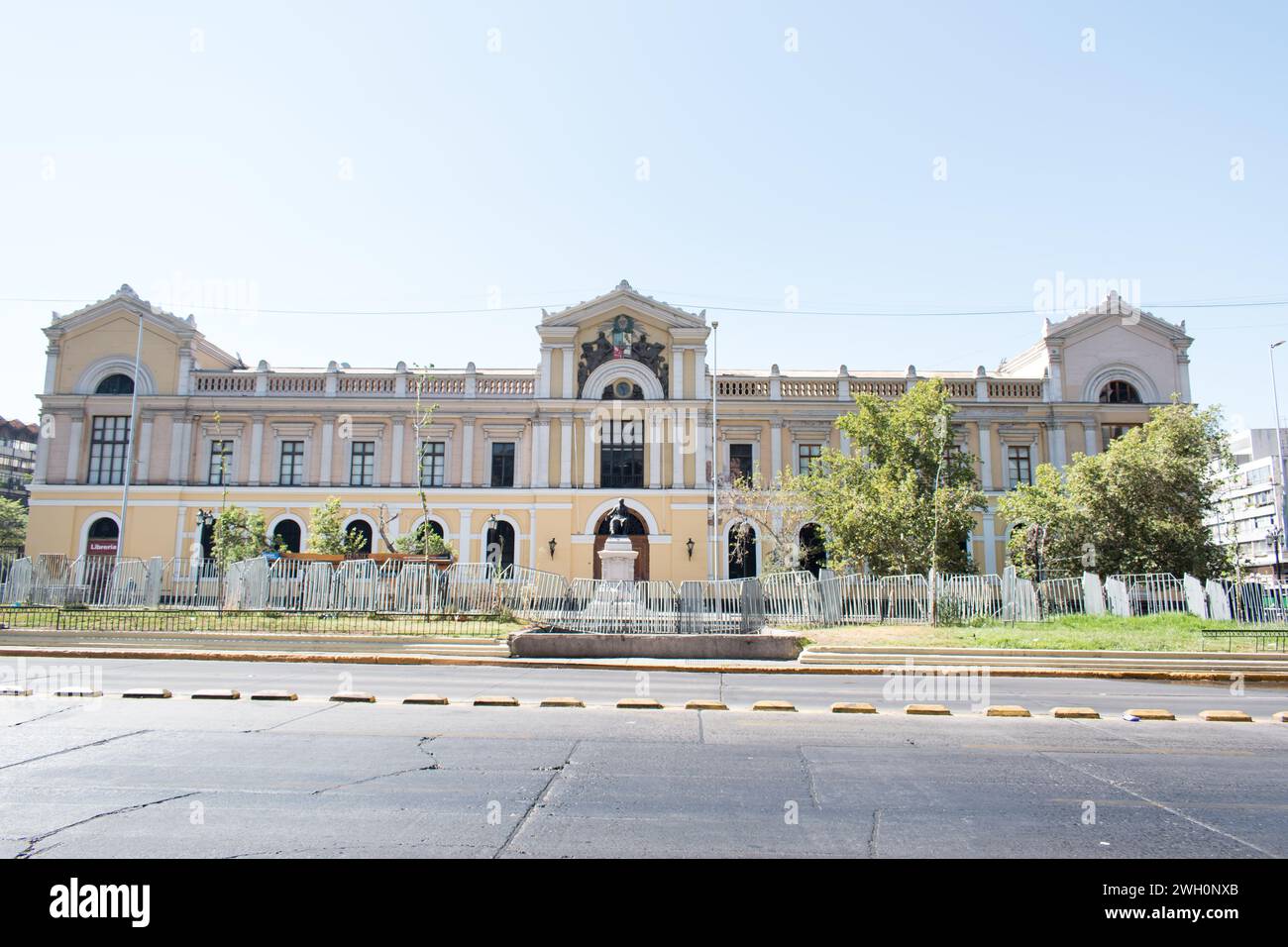 Universidad de Chile, founded in 1842, is one of the oldest and most prestigious universities in Chile. Stock Photo
