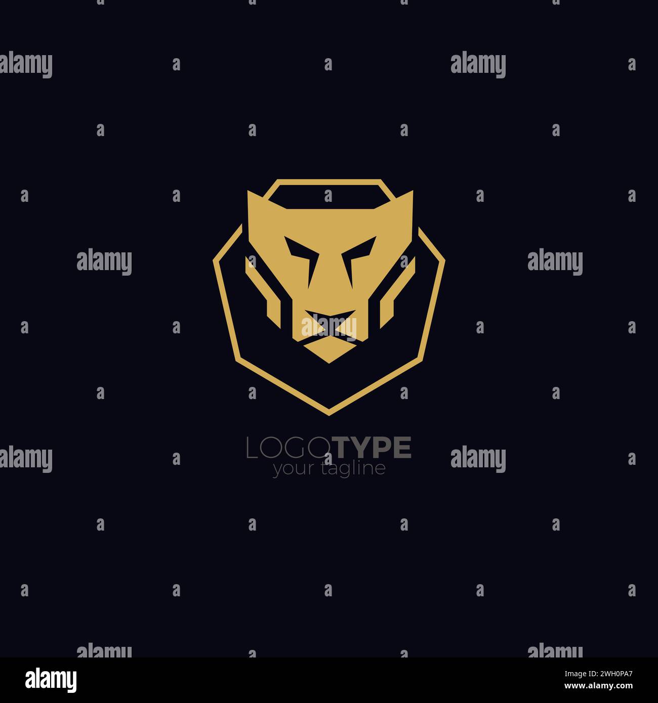 Tiger Face Logo. Tiger vector Illustration Stock Vector Image & Art - Alamy