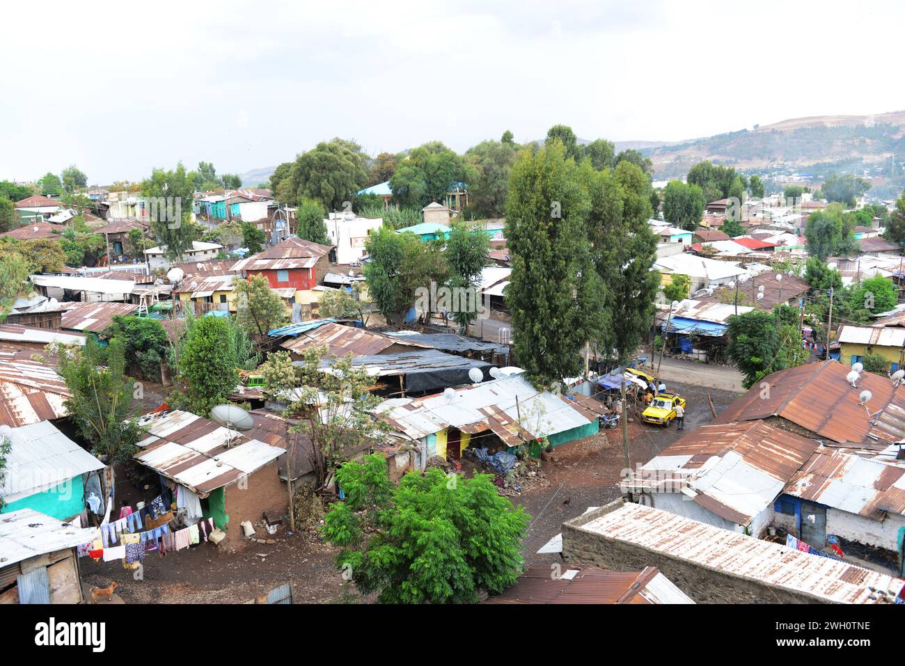 Views of small houses in Gondar, Ethiopia Stock Photo Alamy