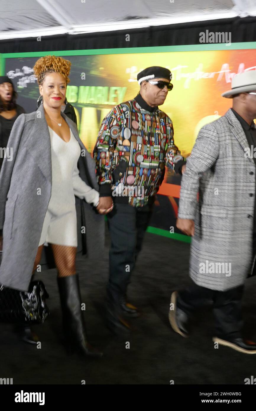 Los Angeles California USA 6th February 2024 Musician Singer Stevie   Los Angeles California Usa 6th February 2024 Musiciansinger Stevie Wonder Attends Paramount Pictures Bob Marley One Love Premiere At Regency Village Theatre On February 6 2024 In Los Angeles California Usa Photo By Barry Kingalamy Live News 2WH0WBG 