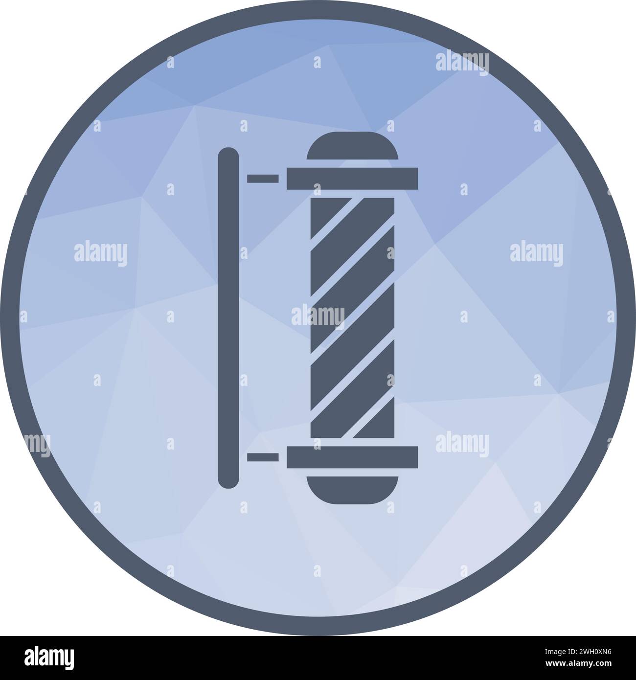 Barber Pole icon vector image. Stock Vector