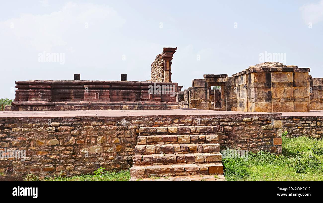 View of Group of Jain Temples, Peenjana, Baran, Rajasthan India. Stock Photo