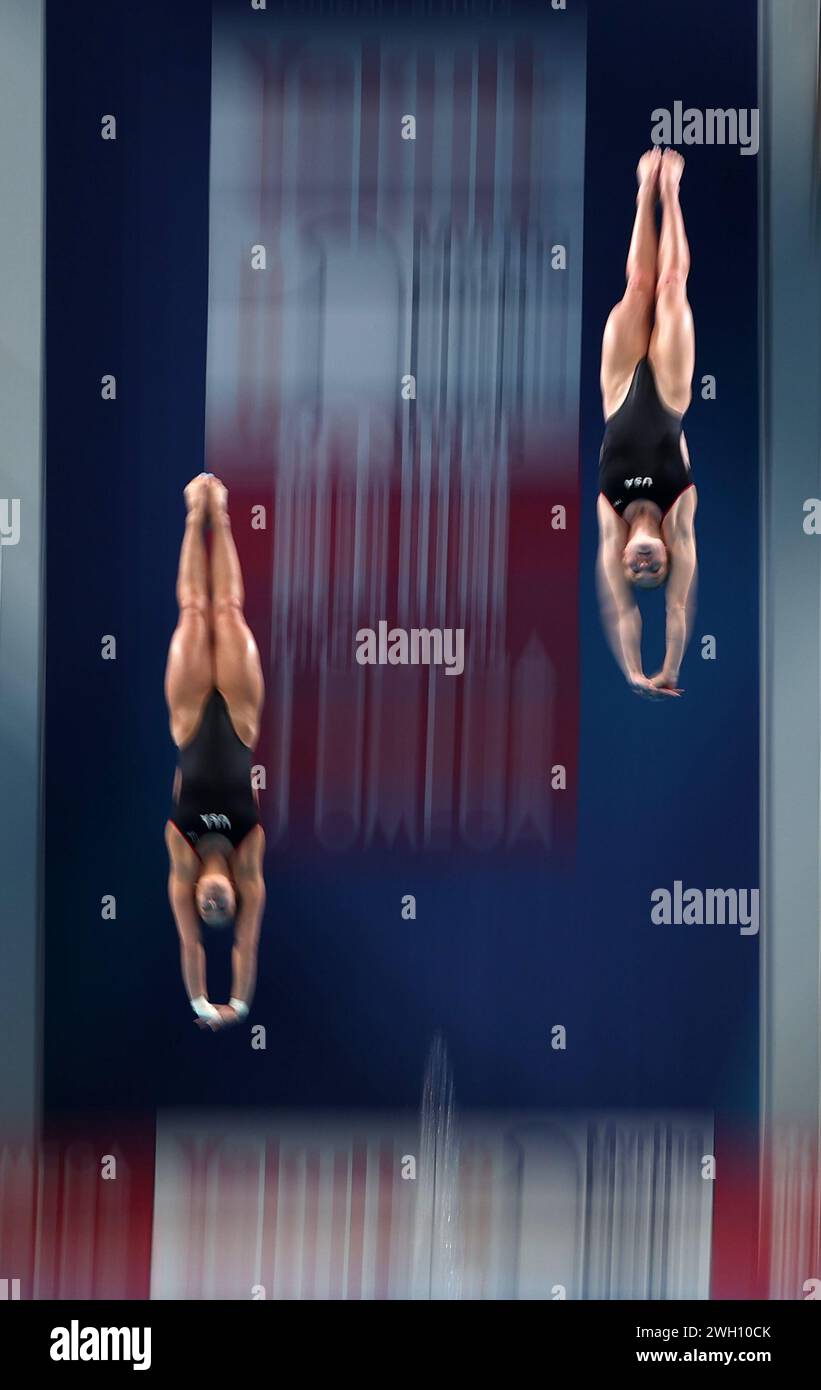 Doha, Qatar. 6th Feb, 2024. Jessica Parratto/Delaney Schnell (R) of the