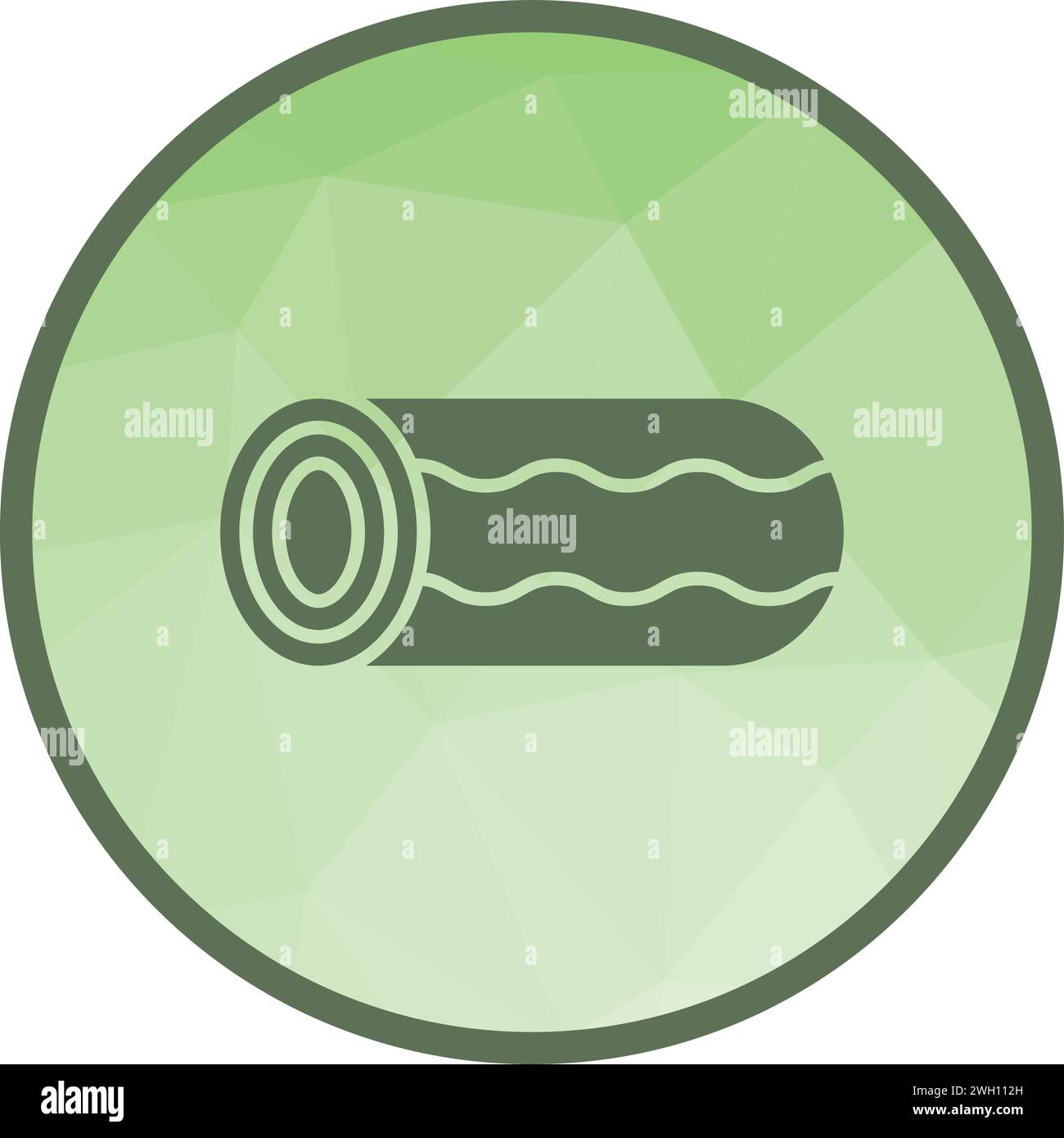 Cream swiss roll icon vector image. Stock Vector