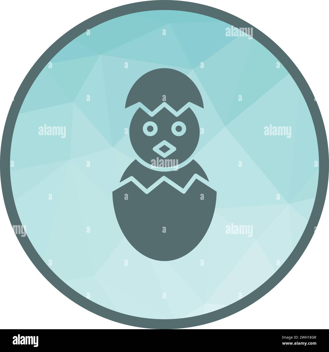 Hatched Egg icon vector image. Stock Vector