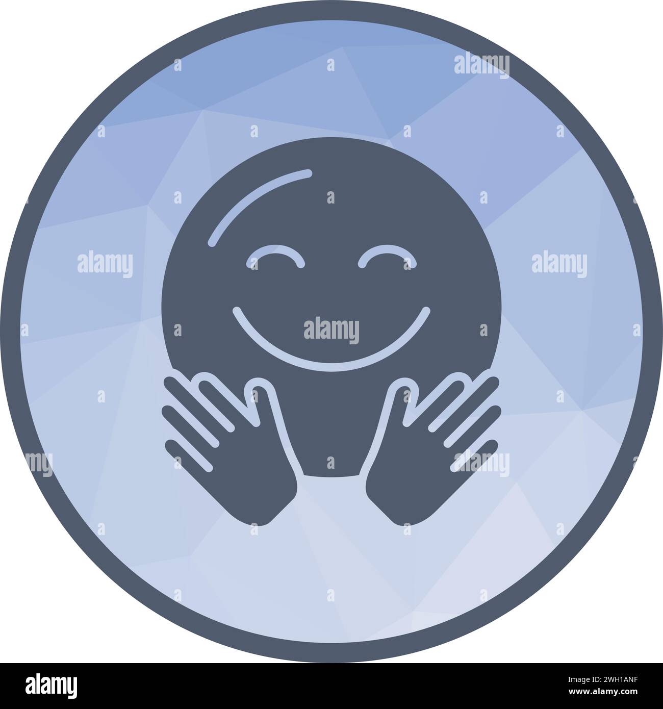 Hugging Face icon vector image Stock Vector Image & Art - Alamy