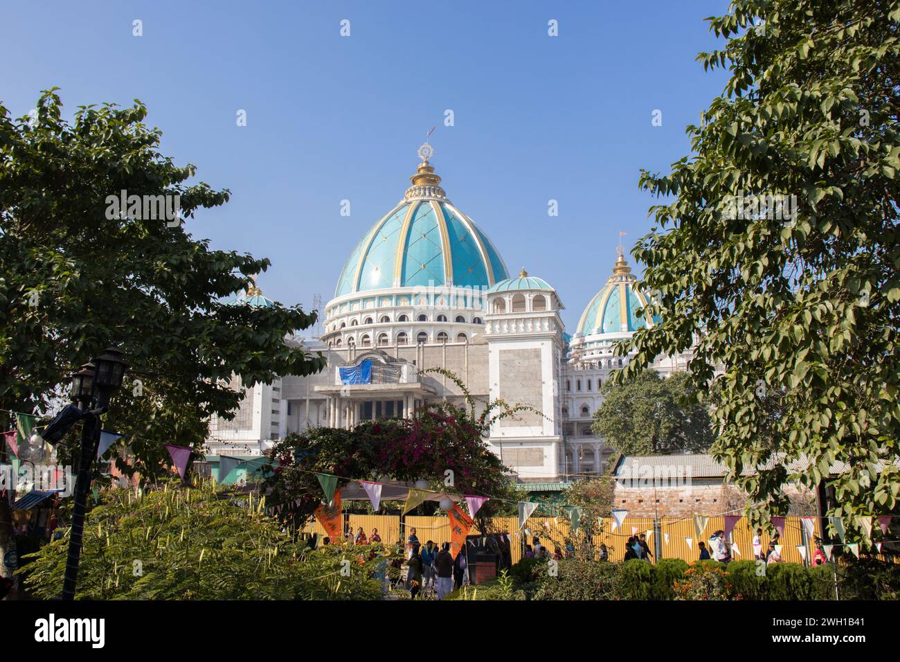 Mayapur, Nadia, India January 27th 2024 The view of building of