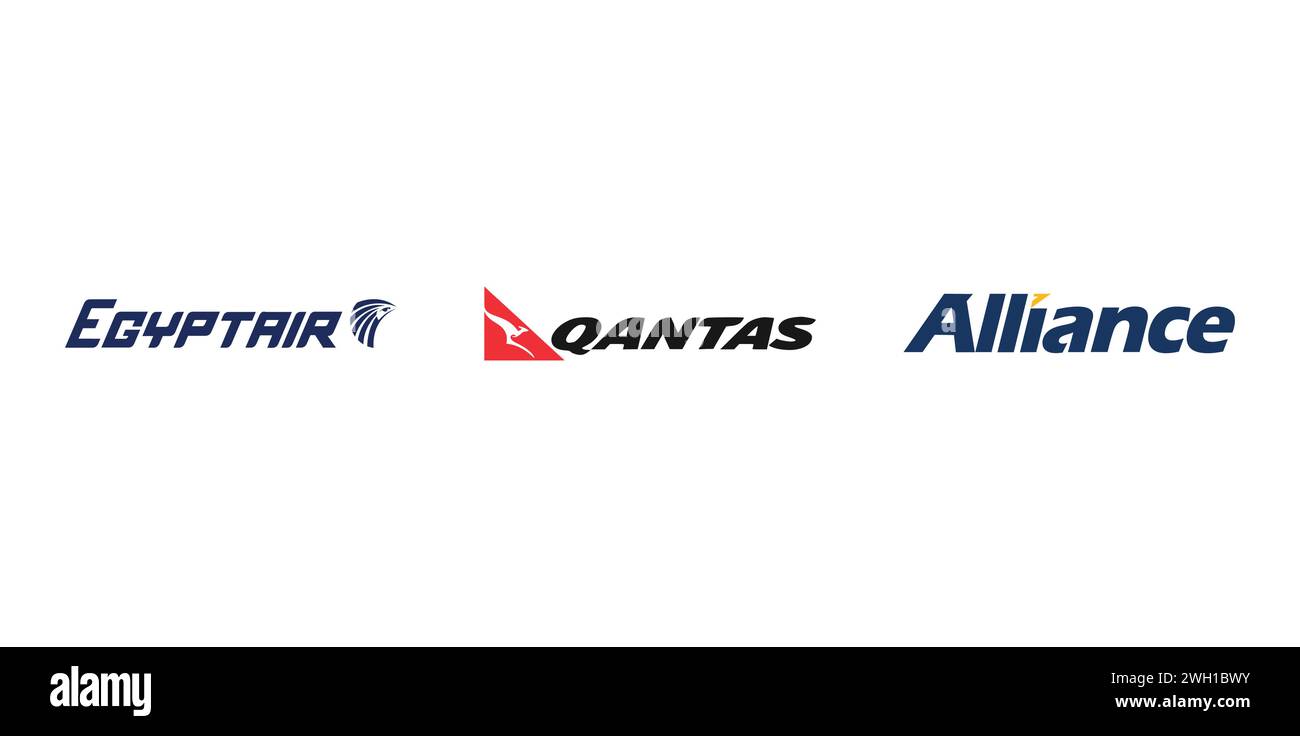Deutsche Post DHL, Condor Airlines, Copa Airlines. Editorial brand emblem. Stock Vector