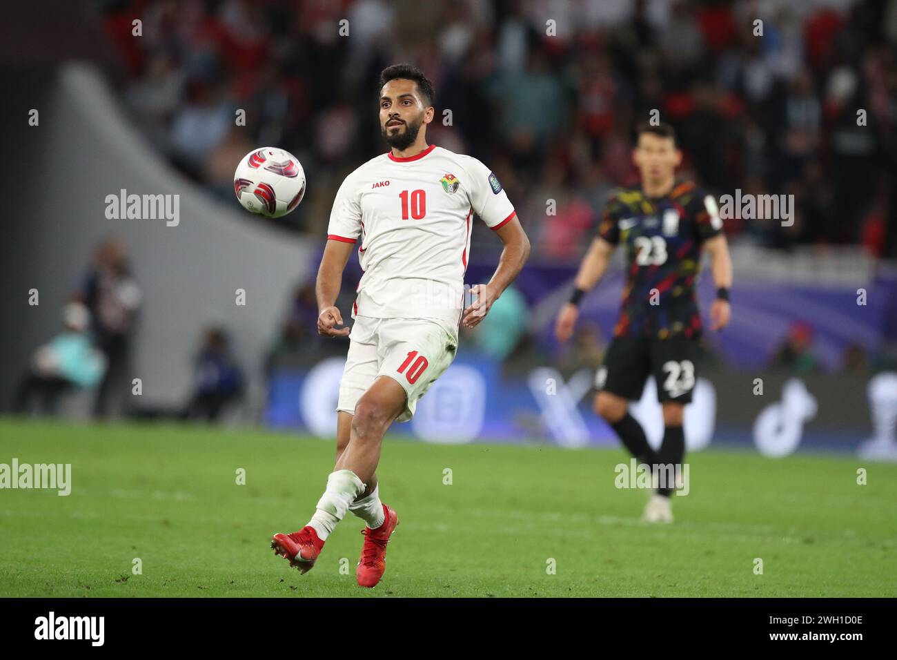 DOHA, QATAR FEBRUARY 6 Musa AlTaamari of Jordan during the AFC