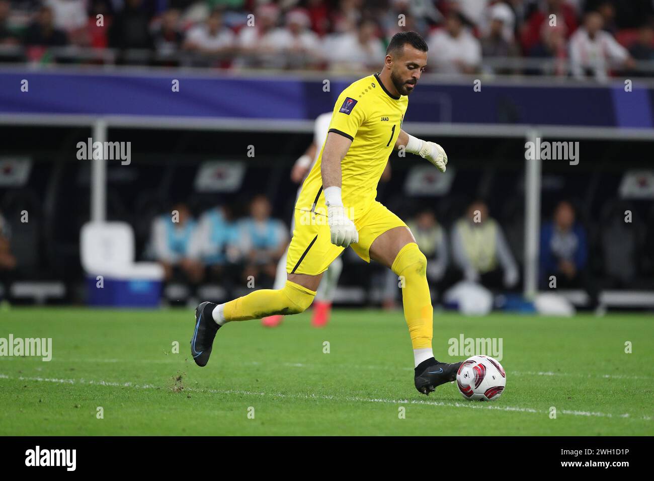 DOHA QATAR FEBRUARY 6 Yazid Abu Layla Of Jordan During The AFC 