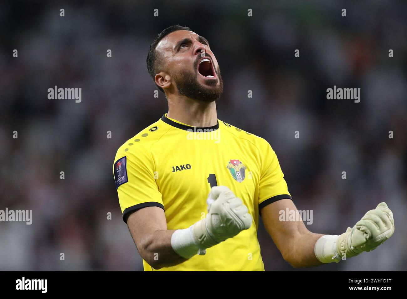 DOHA QATAR FEBRUARY 6 Yazid Abu Layla Of Jordan During The AFC 