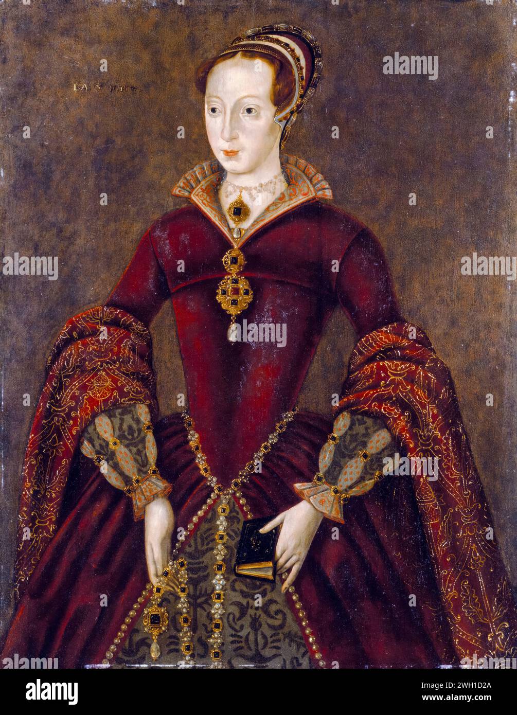 Lady Jane Grey (circa 1537-1554) also known as Lady Jane Dudley, 'The Streatham Portrait', portrait painting in oil on panel, 1590-1600 Stock Photo