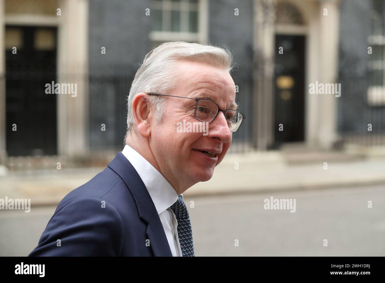 London, United Kingdom. 06th Feb, 2024. Michael Gove, Secretary of State for Levelling Up, Housing and Communities arrives for the Cabinet Meeting. Stock Photo