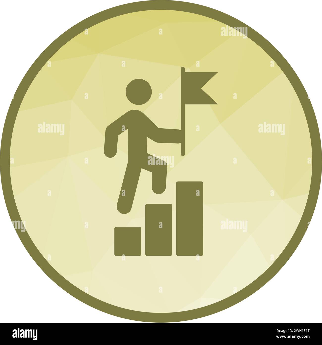 Leadership icon vector image. Stock Vector