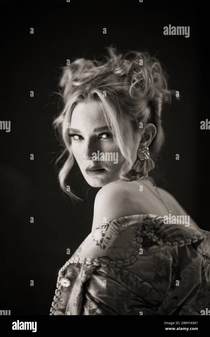 Black and White Photography Women Stock Photo - Alamy