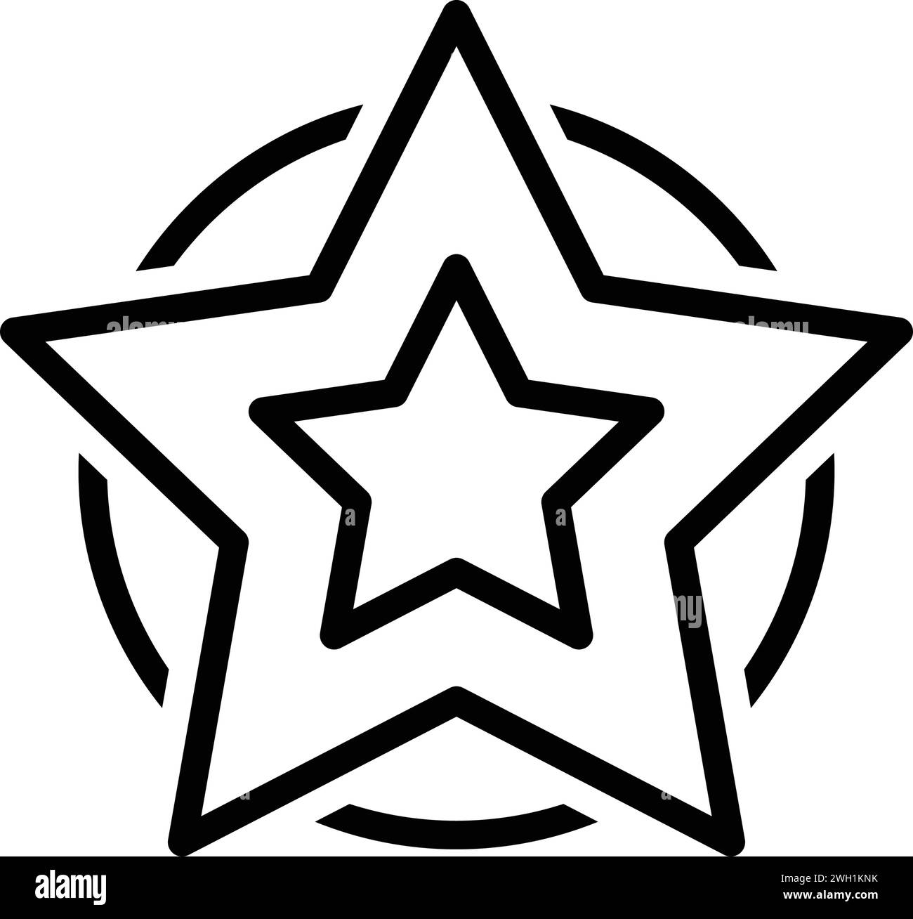 Icon for star,celestial body Stock Vector