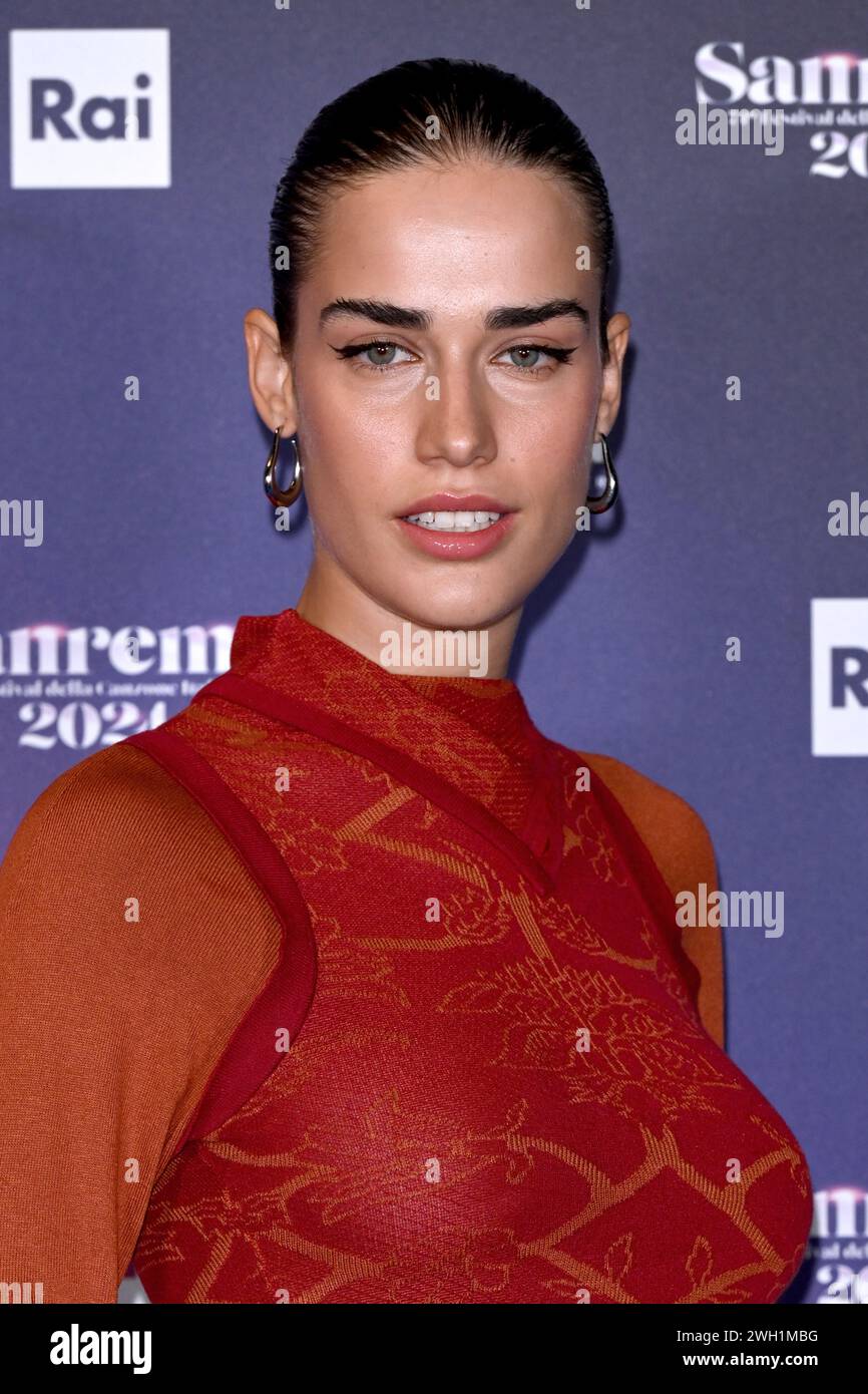 Sanremo, Italy. 07th Feb, 2024. Sanremo, 74th Italian Song Festival