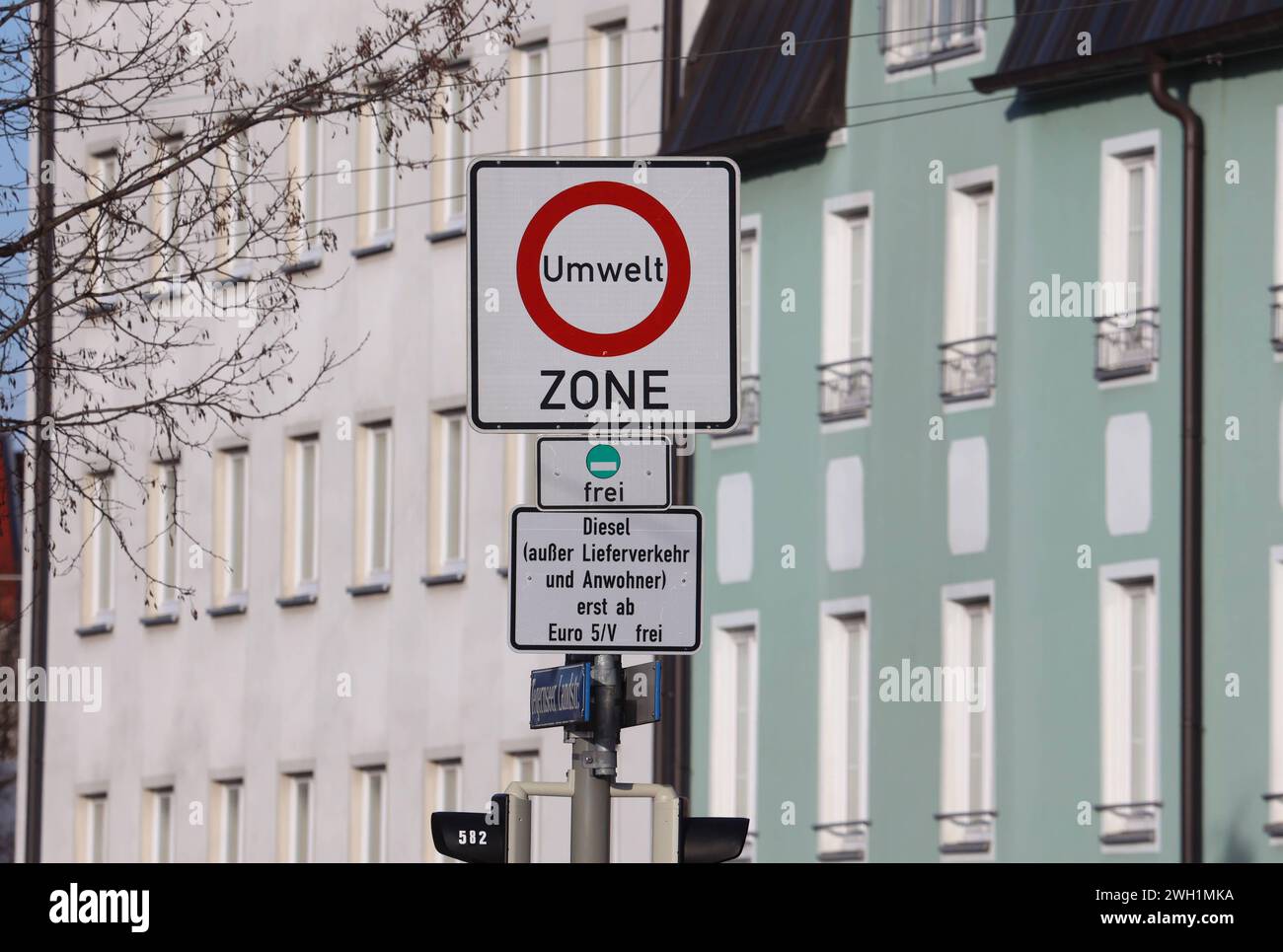 München, Bayern, Deutschland 06. Februar 2024 Hier der Blick auf das